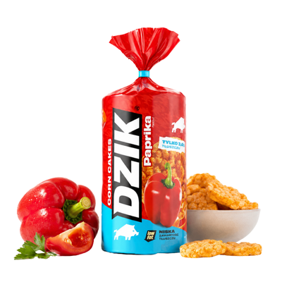 WK DZIK wafle kukurydziane FIT low fat PAPRYKA 120 g