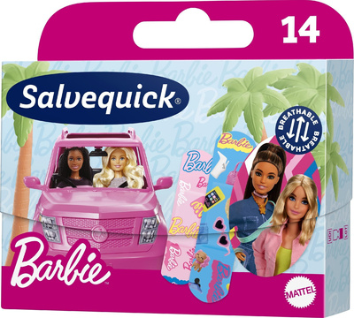 GRATIS Salvequick Kids plastry dla dzieci Barbie - 14 sztuk
