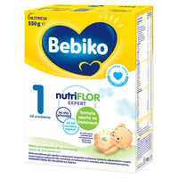 BEBIKO NUTRIflor Expert 1 mleko początkowe dla niemowląt od urodzenia 550 g