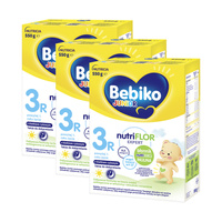 BEBIKO JUNIOR NUTRIflor Expert 3R formuła na bazie mleka z kleikiem ryżowym, powyżej 1. roku życia ZESTAW 3 x 550 g