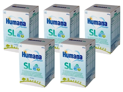 Humana Expert SL Żywność specjalnego przeznaczenia medycznego od urodzenia ZESTAW 5 x 650 g