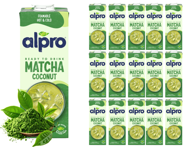 Alpro napój kokosowy MATCHA gotowy do picia ZESTAW 16 x 1 L