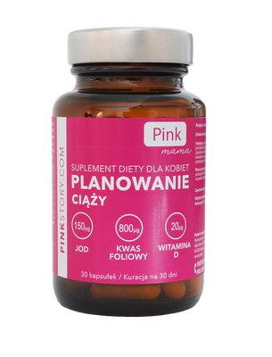 Zestaw planowanie ciąży PINK zestaw testy płytkowe i strumieniowe + suplement