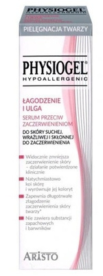 Physiogel Łagodzenie i Ulga serum przeciw zaczerwienieniom, skóra sucha, wrażliwa i skłonna do zaczerwienień 30 ml