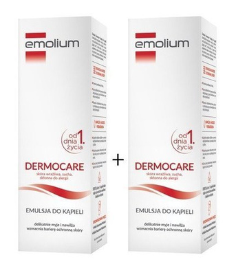 EMOLIUM DERMOCARE  Emulsja do kąpieli ZESTAW 2x400ml