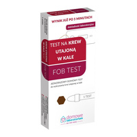 Test FOB do wykrywania krwi utajonej w kale ZESTAW 3 sztuk