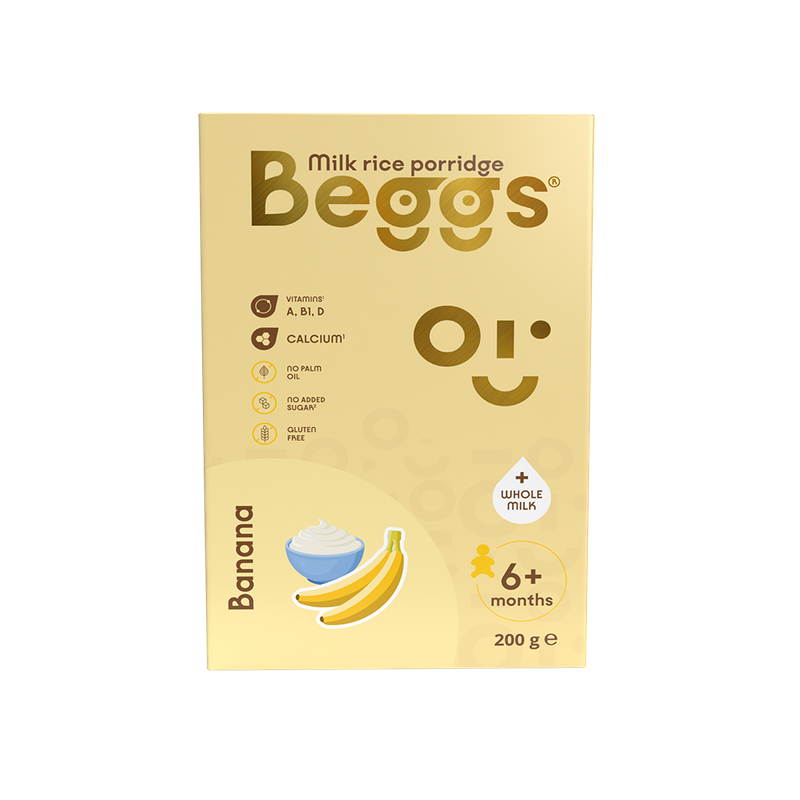 Beggs Mleczna ryżowa kaszka z bananem 200 g