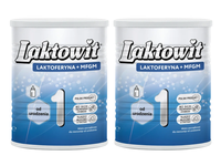 Laktowit 1 LAKTOFERYNA+MFGM mleko początkowe od urodzenia ZESTAW 2 x 850 g