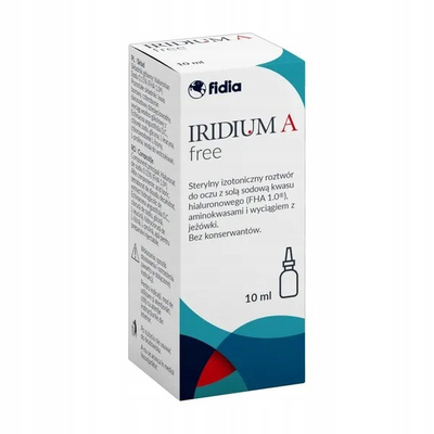 IRIDIUM A Free krople do oczu suchość i podrażnienie 10 ml