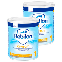 Bebilon Comfort 1 Żywność specjalnego przeznaczenia medycznego dla niemowląt od urodzenia ZESTAW 2 x 400 g