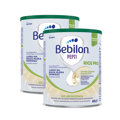 Bebilon pepti RICE PRO żywność specjalnego przeznaczenia medycznego ZESTAW 2 x 400 g