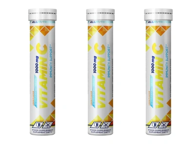 Allnutrition WITAMINA C 1000 mg ODPORNOŚĆ SMAK CYTRYNOWY 3 x 20 tabletek musujących