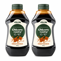 4Slim Polewa z cykorii niskowęglowodanowy topping słony karmel ZESTAW 2 x 700 g