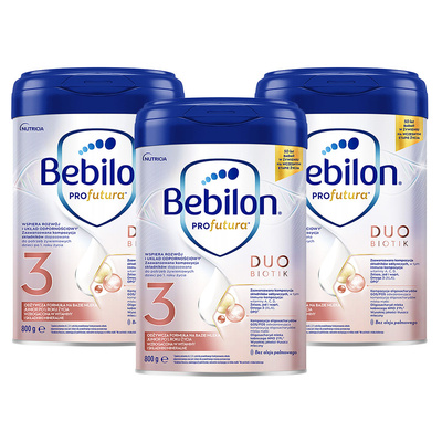 Bebilon PROfutura DUOBIOTIK 3 odżywcza formuła na bazie mleka po 1. roku życia ZESTAW 3 x 800 g