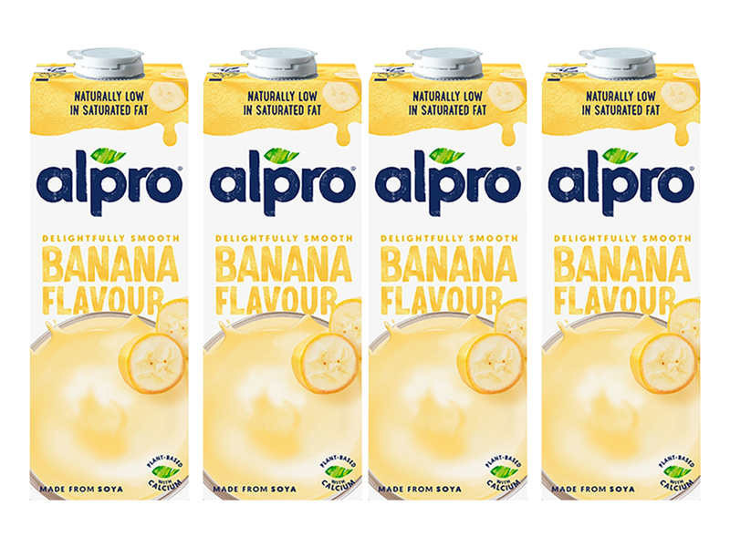 Alpro roślinny napój bananowy ZESTAW 4 x 1 L