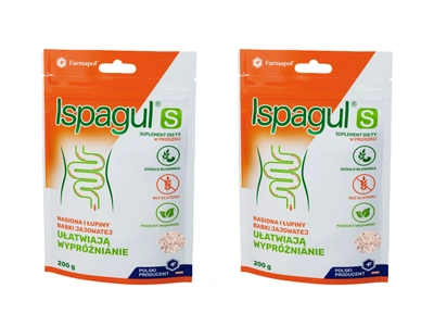  Ispagul S proszek na perystaltykę jelit ZESTAW 2 x 200 g