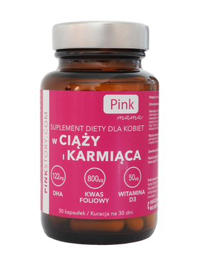PINK MAMA suplement dla kobiet W CIĄŻY I KARMIĄCA 30 kapsułek 