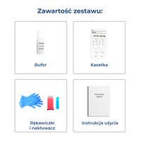 VET–TEST Niedobór odporności i białaczka test dla kota (FIV Ab + FeLV Ag) 1 sztuka