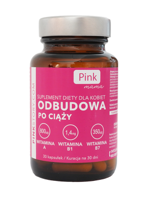 PINK MAMA suplement dla kobiet ODBUDOWA PO CIĄŻY 30 kapsułek
