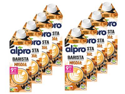 Alpro Barista Napój migdałowy ZESTAW 8 x 750 ml