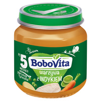 BoboVita Warzywa z indykiem po 5 miesiącu 125 g