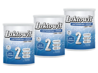 Laktowit 2 LAKTOFERYNA+MFGM mleko następne ZESTAW 3 x 850 g