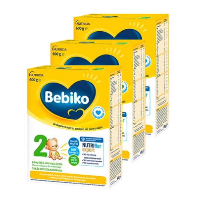 Bebiko 2 Mleko następne dla niemowląt powyżej 6. miesiąca życia 3x600g