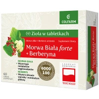 Colfarm Zioła w Tabletkach Morwa Biała Forte + Berberyna 60 tabletek