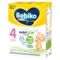 BEBIKO JUNIOR NUTRIflor Expert 4 formuła na bazie mleka, powyżej 2. roku życia, 550 g