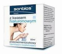 SANBIOS Przeciwzmarszczkowy krem z kwasem hialuronowym przeciwzmarszczkowy 50ml