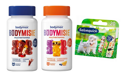 Bodymax Bodymisie żelki owocowe + cola 2 szt PLASTRY SALVEQUICK GRATIS