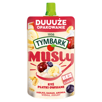 Tymbark Musly ryż płatki owsiane jabłko banan aronia wiśnia jogurt 170 g