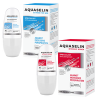 Aquaselin dezodoranty dla niej i dla niego: kompletna ochrona i uczucie świeżości ZESTAW 2 x 50 ml