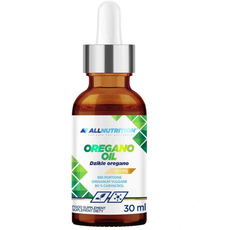 Allnutrition oil drops olejek z oregano 90% karwakrolu 30 ml