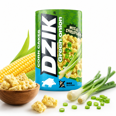 WK DZIK wafle kukurydziane FIT low fat ZIELONA CEBULKA 120 g