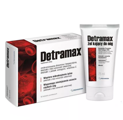 Detramax 60 tabl.+ żel Detramax 75ml GRATIS