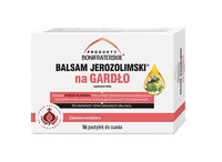 Balsam Jerozolimski na GARDŁO, POROST ISLANDZKI ZESTAW 2 x 16 pastylek do ssania krótka data