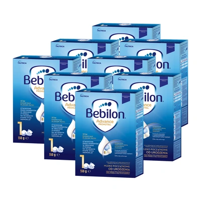 Bebilon 1 Pronutra Advance, mleko początkowe od urodzenia ZESTAW 8 x 550 g