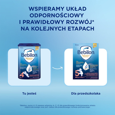 Bebilon 4 Advance Pronutra Junior formuła na bazie mleka po 2. roku życia 800 g