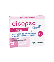 Dicopeg Free Junior ułatwia wypróżnianie DLA DZIECI 14 saszetek