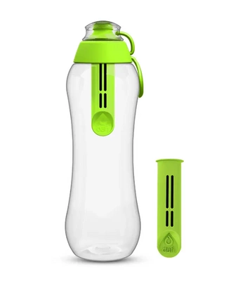 DAFI butelka filtrująca 0,5 L+2 filtry zielona