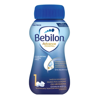 Bebilon 1 Advance Pronutra Mleko początkowe od urodzenia w płynie RTF 200 ml