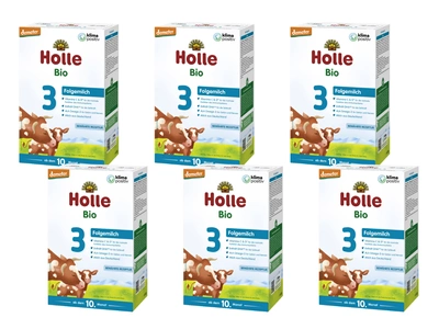 Holle mleko następne 3 BIO dla niemowląt od 10 miesiąca życia ZESTAW 6 x 600 g