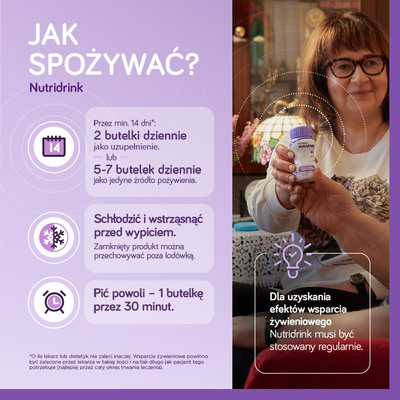 Nutridrink o smaku truskawkowym ZESTAW 12 x 125 ml