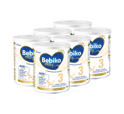 Bebiko Pro+ 3 Odżywcza formuła na bazie mleka dla dzieci powyżej 1. roku życia ZESTAW 6x700 g