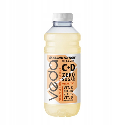 Allnutrition Veda woda witaminowa ananas i cytryna IZOTONIK 600 ml