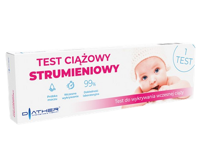 Zestaw testów ciążowych wczesna ciąża Pink Diather Testeo 9 opakowań 