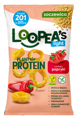 Loopea's chrupki z soczewicy o smaku papryki 50 g