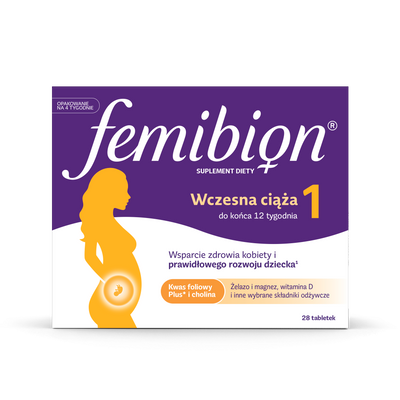 Femibion 1 Wczesna Ciąża Suplement diety 28tab