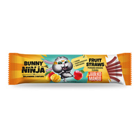 Bunny Ninja Fruit Straws przekąska owocowa o smaku jabłko-mango 16 g